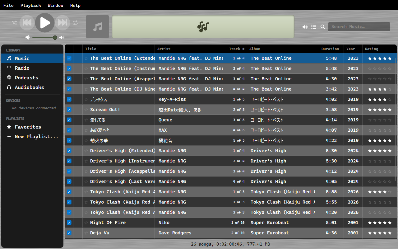 Music library