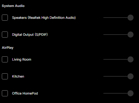 The output picker